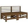 vidaXL 7 Piece Garden Lounge Set Honey Brown Solid Wood Pine