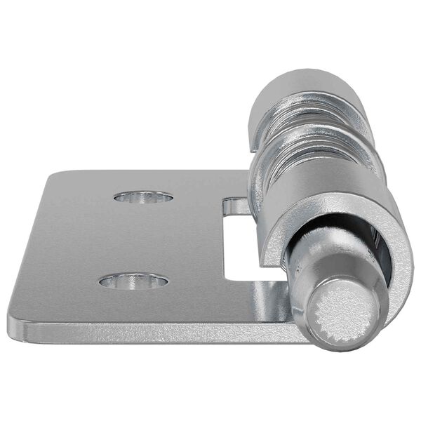 vidaXL Latch 2 pcs Silver 46 x 17 x 1.2 mm Steel