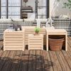 vidaXL 4 Piece Garden Box Set Solid Wood Pine
