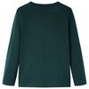 Kids' T-shirt with Long Sleeves Dark Green 116