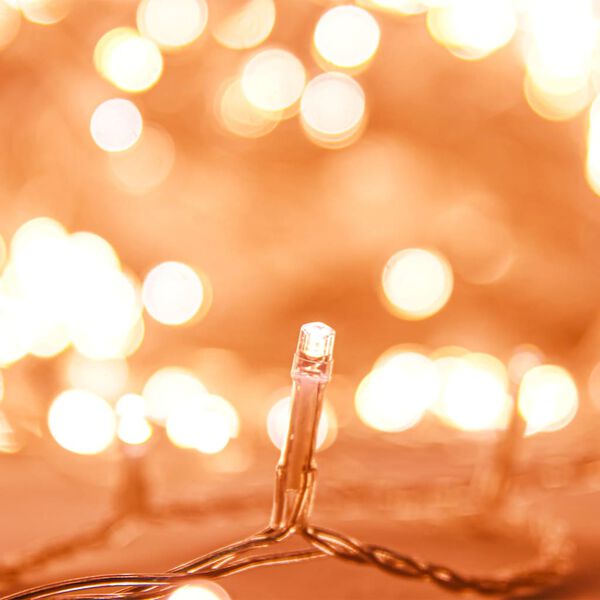 vidaXL LED String with 300 LEDs Warm White 30 m PVC