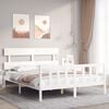 vidaXL Bed Frame without Mattress White 160x200 cm Solid Wood Pine