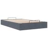 vidaXL Ottoman Bed Frame No Mattress Dark Grey Double Velvet