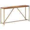 vidaXL Console Table 140x35x76 cm Solid Sheesham Wood