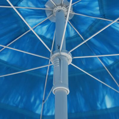 vidaXL Hawaii Beach Umbrella Blue 300 cm
