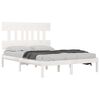 vidaXL Bed Frame without Mattress White 160x200 cm Solid Wood