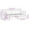 vidaXL Daybed with Drawers without Mattress 90x190 cm Single Solid Wood