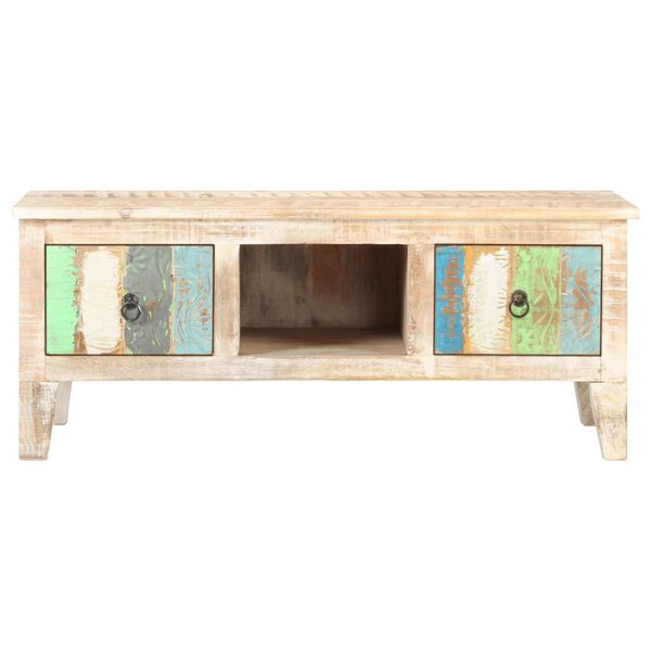 vidaXL Coffee Table 100x55x40 cm Rough Acacia Wood