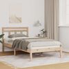 vidaXL Bed Frame Brown 75 x 190 cm Solid Pine Wood