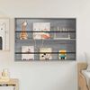 vidaXL Magazine Rack Grey Sonoma 100 x 12 x 70 cm Engineered Wood