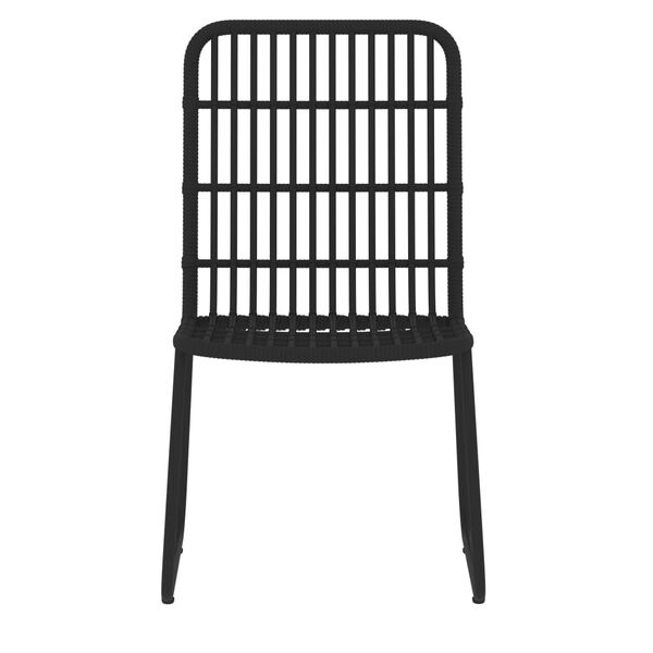 vidaXL 9 Piece Garden Dining Set Black