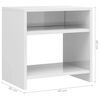 vidaXL Bedside Cabinets 2 pcs High Gloss White 40x30x40 cm Engineered Wood