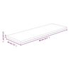 vidaXL Shelf Board 80x20x1.5 cm Untreated Solid Wood Oak