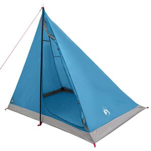 vidaXL Backpacking Tent 2-Person Blue 185T Polyester with PU Coating