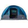 vidaXL Family Tent Tunnel 7-Person Blue Waterproof