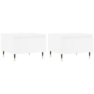 vidaXL Coffee Tables 2 pcs White 50x46x35 cm Engineered Wood