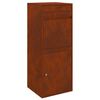 vidaXL Parcel Drop Box Rusty 41 x 38 x 103 cm Weathering Steel