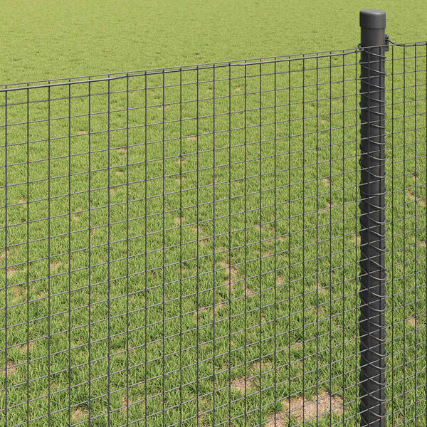vidaXL Welded Wire Fence Grey 1.2 x 25 m Steel