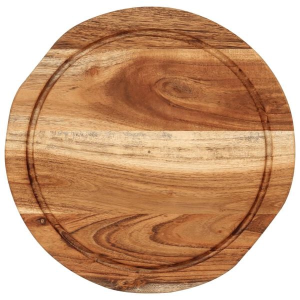 vidaXL Chopping Board &Oslash;25x2.5 cm Solid Wood Acacia