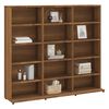 vidaXL CD Cabinet Brown Oak 100x23x89.5 cm Engineered Wood
