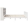 vidaXL Bookcase Bed without Mattress White 180x200 cm Super King Solid Wood Pine