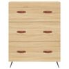 vidaXL Highboard Sonoma Oak 69.5x34x180 cm Engineered Wood