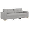 vidaXL 3-Seater Sofa Cloud Grey 220 cm Fabric