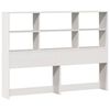 vidaXL Bookcase Bed without Mattress White 160x200cm Solid Wood Pine