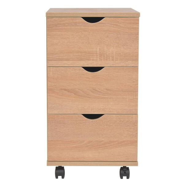 vidaXL Drawer Unit 33x45x60 cm Oak