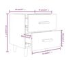 vidaXL Bed Cabinets 2 pcs Grey Sonoma 40x35x47.5 cm