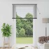 vidaXL Window Blind with Curtains Manual Dark grey Aluminium
