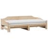 vidaXL Daybed with Trundle without Mattress 80x200 cm Solid Wood