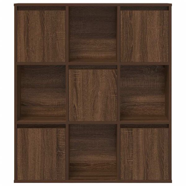 vidaXL Bookcase Brown Oak 89x24x101.5 cm Engineered Wood