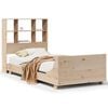 vidaXL Bed Frame without Mattress 90x190 cm Single Solid Wood Pine