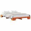 vidaXL Bed Frame Wax Brown 150 x 200 cm Solid Pine Wood