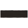 vidaXL Table Top Dark Brown 220x60x(2-4) cm Treated Solid Wood Live Edge