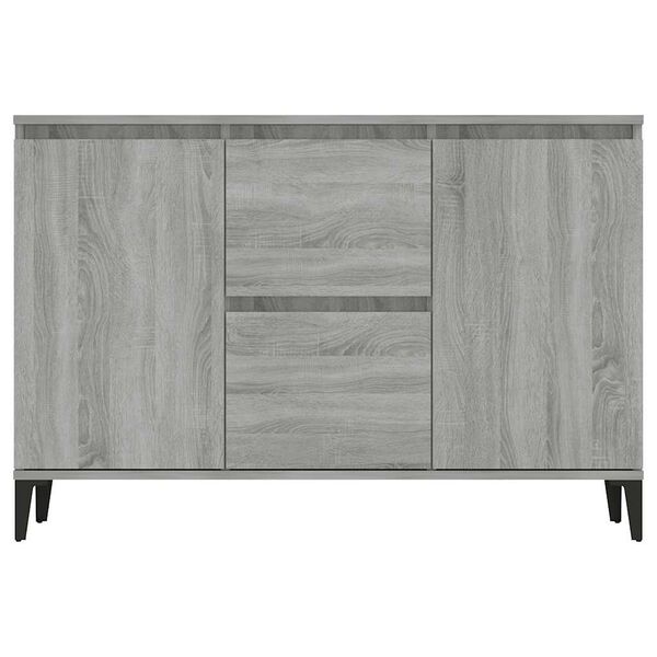 vidaXL Sideboard Grey Sonoma 102x35x70 cm Engineered Wood