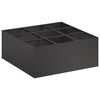 vidaXL Garden Planter Black 100 x 100 x 20 cm Cold-rolled Steel