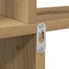 vidaXL Wall Shelf Artisan Oak 80x15x78.5 cm Engineered Wood