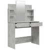 vidaXL Dressing Table Set Concrete Grey 96x40x142 cm