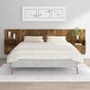 vidaXL Bed Headboard with Cabinets Smoked Oak Engineered Wood