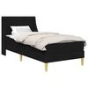 vidaXL Bed Frame with Mattress with Headboard Black 90 x 190 cm Fabric