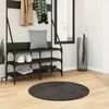 vidaXL Rug ISTAN High Pile Shiny Look Anthracite Ø 80 cm