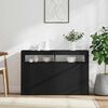 vidaXL Sideboard with LED Lights Black 115.5x30x75 cm