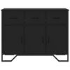 vidaXL Sideboard Black 97x32.5x74.5 cm Engineered Wood