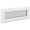 vidaXL Basement Window RISOR 110 x 40 cm PVC and Glass White