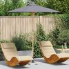 vidaXL Garden Parasol Dark Grey &Oslash; 217 x 230 cm Bamboo