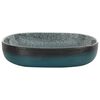 vidaXL Countertop Basin Turquoise Oval 59x40x14 cm Ceramic