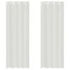 vidaXL Voile Curtains with Grommets 2 pcs White