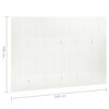 vidaXL 6-Panel Room Divider White 240x180 cm Steel